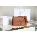 Montaigne New Montaigne palm print chain bag palm print deep bronze